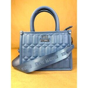Steve Madden Bniko Quilted Faux Leather Convertible Crossbody Bag - Light Blue